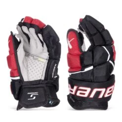 Bauer Supreme Mach Senior Hockey Gloves -Bauer bauer gloves bauer supreme mach senior hockey gloves black red 14 30597298552898