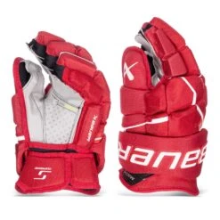 Bauer Supreme Mach Senior Hockey Gloves -Bauer bauer gloves bauer supreme mach senior hockey gloves red 14 30597298782274