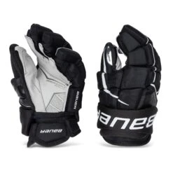 Bauer Supreme UltraSonic Intermediate Hockey Gloves -Bauer bauer gloves bauer supreme ultrasonic intermediate hockey gloves black white 12 28743793541186