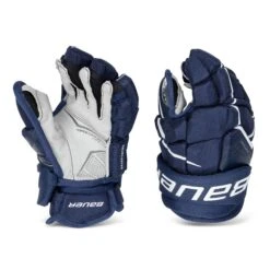 Bauer Supreme UltraSonic Intermediate Hockey Gloves -Bauer bauer gloves bauer supreme ultrasonic intermediate hockey gloves navy 12 28743793573954