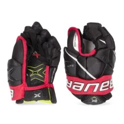 Bauer Vapor 2X Junior Hockey Gloves -Bauer bauer gloves bauer vapor 2x junior hockey gloves black red 10 28743795245122