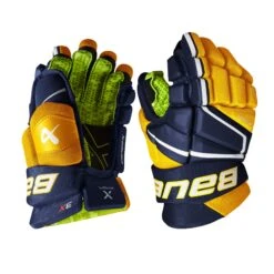 Bauer Vapor 3X Junior Hockey Gloves -Bauer bauer gloves bauer vapor 3x junior hockey gloves navy gold 10 29359205711938