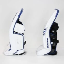 Bauer Supreme S29 Intermediate Goalie Leg Pads - Demo -Bauer bauer leg pads demo bauer supreme s29 intermediate goalie leg pads demo white blue l 32 15202048376898